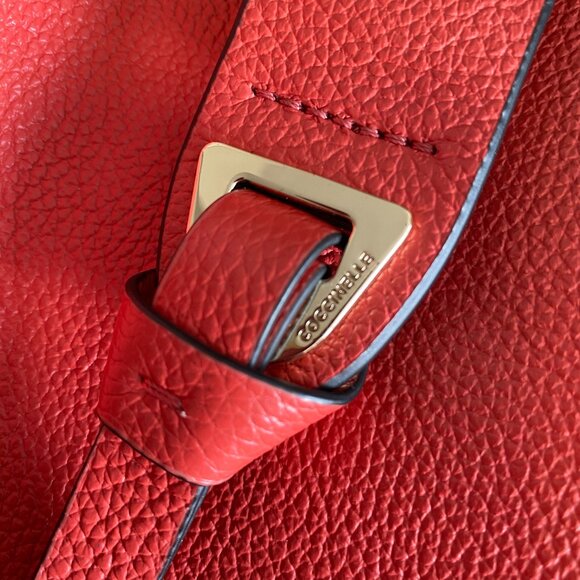 Coccinelle Red Italian Leather Sling Bag Designer – Gently Used - Picture 3 of 8